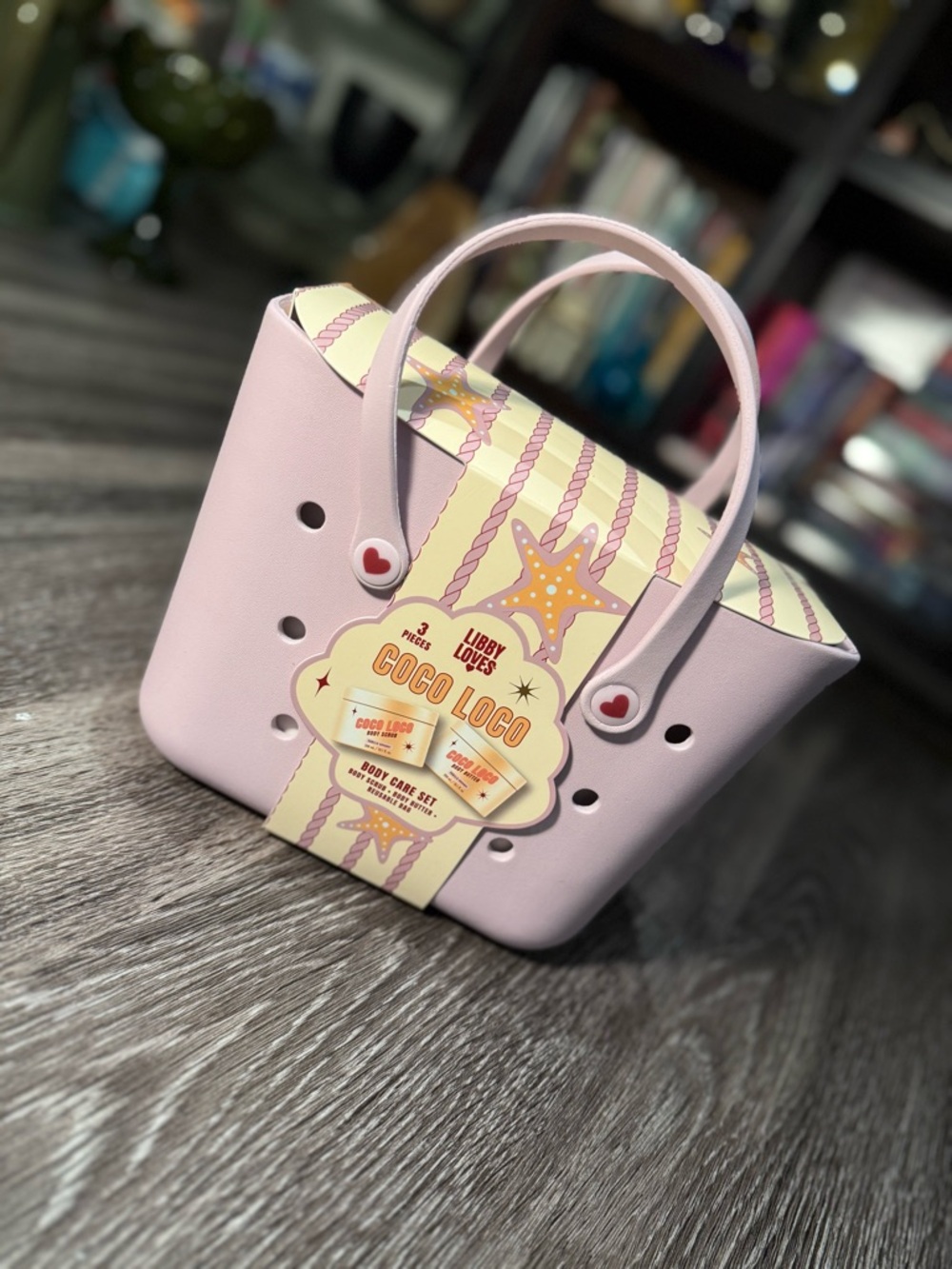 Libby loves Coco Loco Pink Tote Bag body care gift set